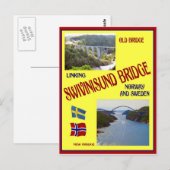 Svinesund Bridge Postkarte (Vorne/Hinten)