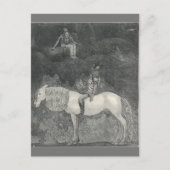 Svipdag spricht mit Thokk von John Bauer Postkarte (Vorderseite)