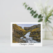 Svodufoss, isländische Postkarte (Stehend Vorderseite)