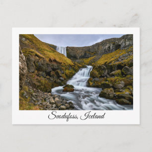 Svodufoss, isländische Postkarte