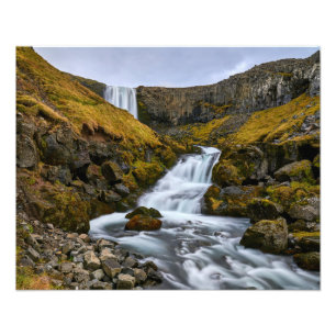 Svodufoss Wasserfall Island Foto