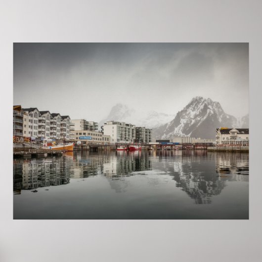 Svolvaer City Lofoten Inseln Poster (Vorne)