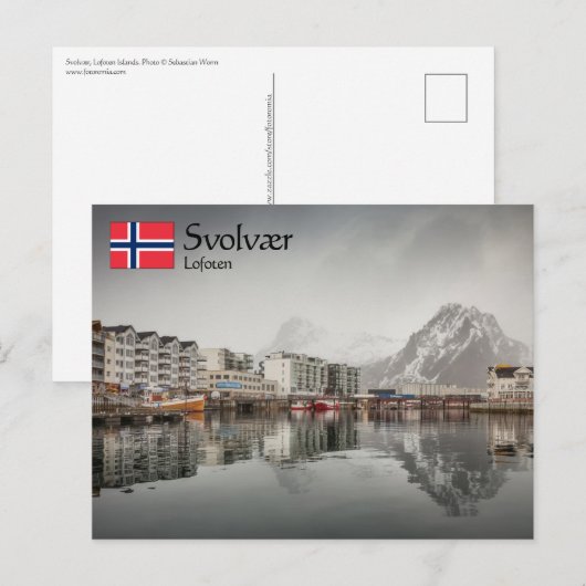 Svolvaer Lofoten Postkarte (Vorne/Hinten)