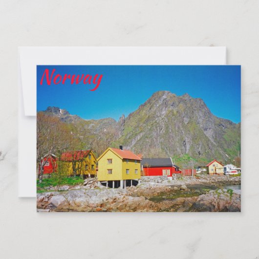 Svolvaer, Norwegen-Karte (Vorderseite)