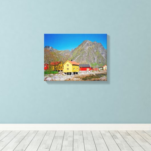 Svolvaer, Norwegen Leinwanddruck (Insitu (Holzboden))