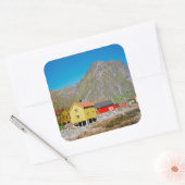 Svolvaer, Norwegen Quadratischer Aufkleber (Umschlag)