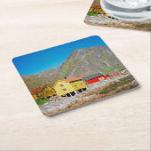 Svolvaer, Norwegen Rechteckiger Pappuntersetzer (angewinkelt)