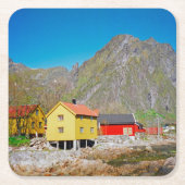 Svolvaer, Norwegen Rechteckiger Pappuntersetzer (Vorderseite)