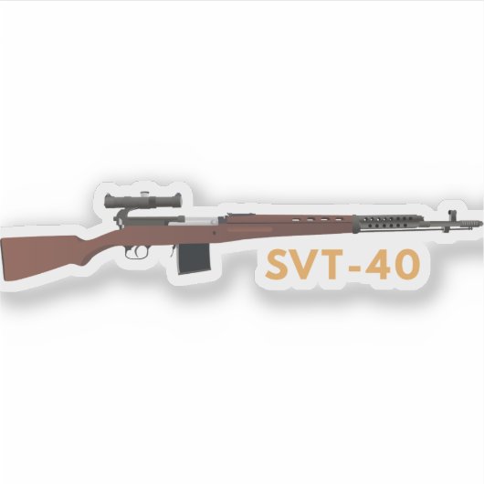 SVT-40 sowjetische WW2 Sniper Rifle Aufkleber (Vorderseite)