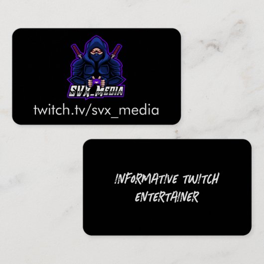 SVX-Karten Visitenkarte (Vorne/Hinten)