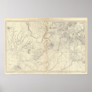 SW Colorado und Teile von New Mexico Poster