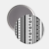 SW dekorative Aztekentextur Magnet (Vorderseite/Rückseite)