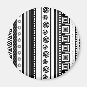 SW dekorative Aztekentextur Magnet