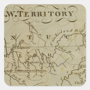 SW-Gebiet Quadratischer Aufkleber