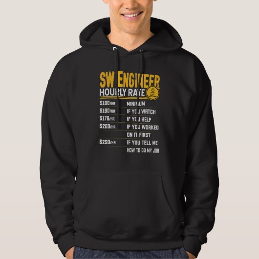 SW-Ingenieur Stundensatz  Software Engineer Ingeni Hoodie (Vorderseite)