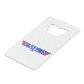 SW KREDITKARTEN FLASCHENÖFFNER (Vorderseite Schrägansicht)