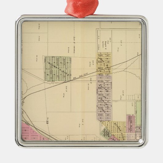 SW Omaha, Nebraska Silbernes Ornament (Vorne)