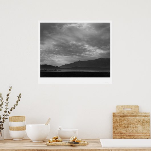 SW über Manzanar, Staubsturm 1943 Poster (Küche)