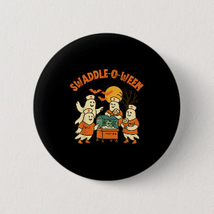 Swaddle-o-ween Nicu Nurse Halloween Neonatal Fall Button