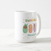 Swaddle Specialist Cute Baby Illustration Kaffeetasse (VorderseiteRechts)