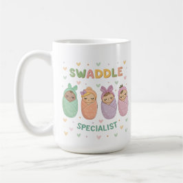 Swaddle Specialist Cute Baby Illustration Kaffeetasse