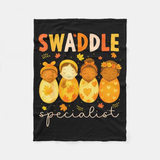 Swaddle Specialist Cute Newborn Nurse Baby Mother Fleecedecke (Vorderseite)