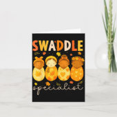 Swaddle Specialist Cute Newborn Nurse Baby Mother Karte (Vorderseite)