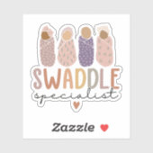 Swaddle Specialist L&D NICU Mother Baby Nurse Aufkleber (Blatt)