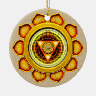 Swadhisthana oder Sacral, das zweite Chakra Keramikornament
