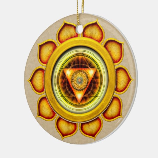 Swadhisthana oder Sacral, das zweite Chakra Keramikornament (Links)