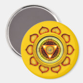 Swadhisthana oder Sacral, das zweite Chakra Magnet (Vorderseite/Rückseite)