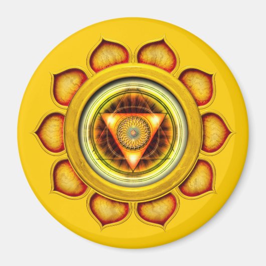 Swadhisthana oder Sacral, das zweite Chakra Magnet (Vorne)
