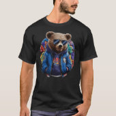 Swag Bear With Cool Glasses Urban Hip Hop Graffiti T-Shirt (Vorderseite)