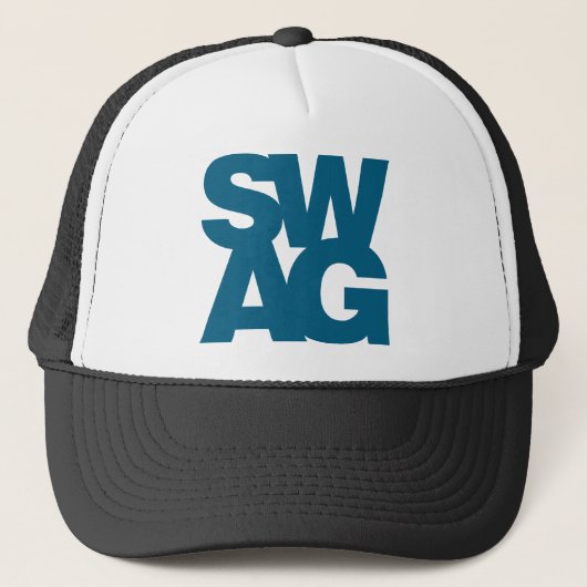 Swag - Blau Truckerkappe (Vorderseite)