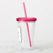 Swag Custom 16oz, Fuchsia Pink Acrylic Tumbler Acryltrinkbecher (Links)