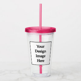 Swag Custom 16oz, Fuchsia Pink Acrylic Tumbler Acryltrinkbecher