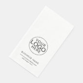 Swag für Veranstaltungen mit einfachen Firmenlogos Serviette (Ecke)