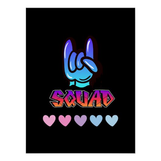 Swag Good Vibes Typografy Poster (Vorderseite)