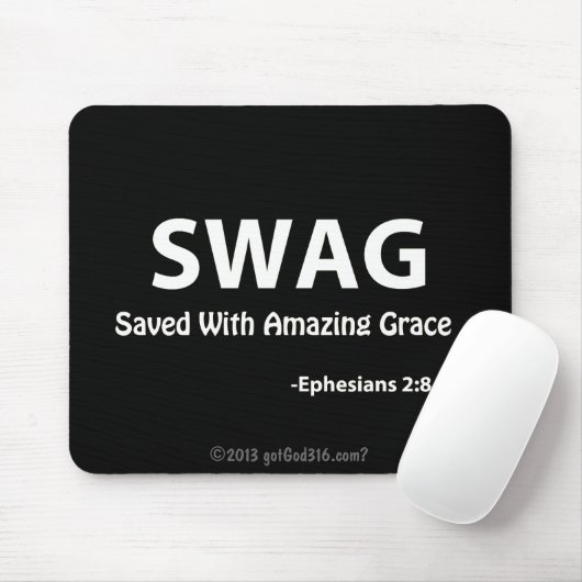 SWAG-gotGod316.com-Schrift Mousepad (Mit Mouse)