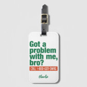 SWAG-individuelle Name Gepäckanhänger (Vorderseite Vertikal)