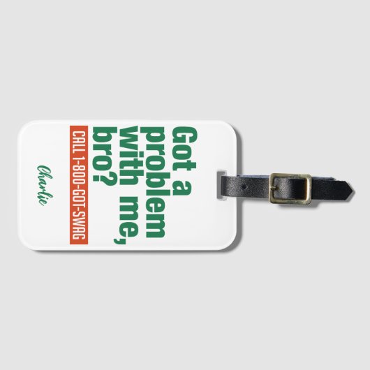 SWAG-individuelle Name Gepäckanhänger (Vorderseite (Horizontal))