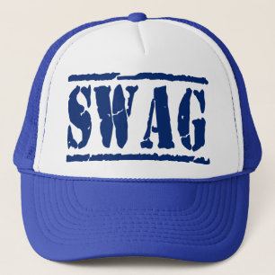 SWAG Maschen-Hysteresen-Fernlastfahrer-Hut (blau) Truckerkappe