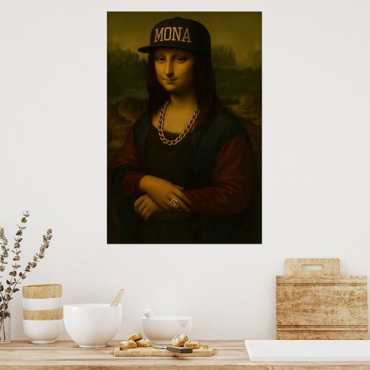 Swag Mona Lisa Poster (Küche)