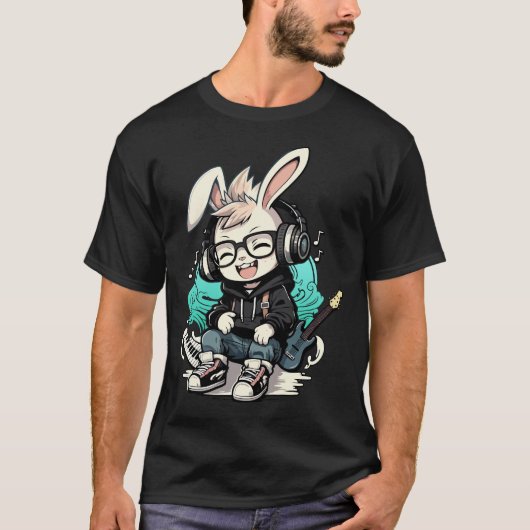 Swag Musical Rabbit T-Shirt (Vorderseite)
