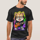 Swag Musical Shiba Inu T-Shirt (Vorderseite)