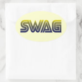 Swag Ovaler Aufkleber (Tasche)