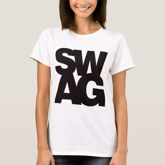 Swag - Schwarzes T-Shirt (Vorderseite)