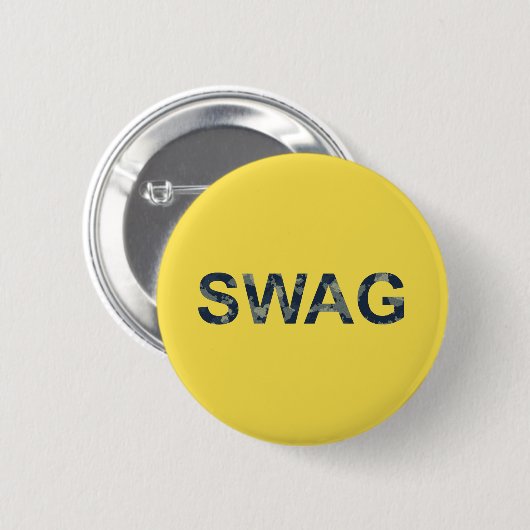 Swag Standard, Army-gelber Round-Button Button (Vorne & Hinten)