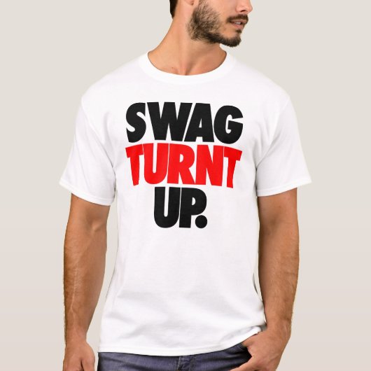 Swag Turnt oben vorbei: Trenz Unltd. Weißes T-Shirt (Vorderseite)