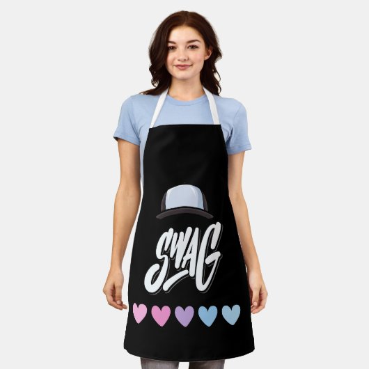 Swag Typografie Schürze (Getragen)